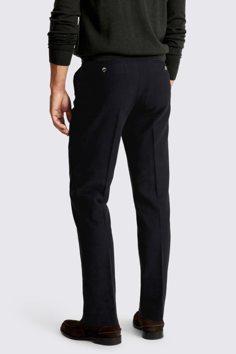 Navy Moleskin Trousers
